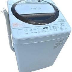 TOSHIBA  AW-6D6-T 全自動洗濯機 6kg ZABOON