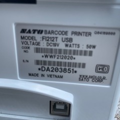 ☆①中古品 SATO サトー バーコードプリンター F1212T USB 動作問題なし BARCODE PRINTER☆
