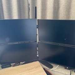 DELL PCモニター4面&アームスタンド