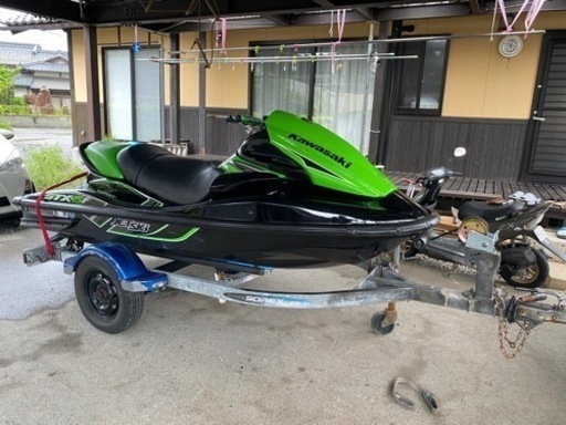 68万円で売ります！ソレックストレーラーセット 2015 カワサキSTX15F 琵琶湖艇 ジェットスキー