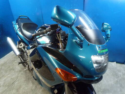 KAWASAKI ZZ-R400-2 黒/緑 格安提供車 エンジン始動動画 半額配送