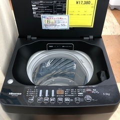 ★ジモティー割引有★5.5kg洗濯機/ハイセンス/HW-G55EK/2021