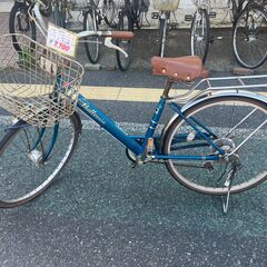 リサイクルショップどりーむ天保山店 No1204 自転車 20インチ 茶色 LED