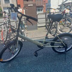 リサイクルショップどりーむ天保山店 No1204 自転車 20インチ 茶色 LED