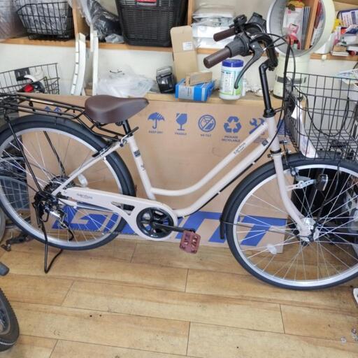 [受渡し完了しました] 新車 26インチ オートライト 6段変速 ベージュ 地域最安値