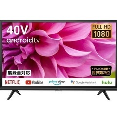 極美品＊TCL 40型スマートテレビ アンドロイド 40S5200B
