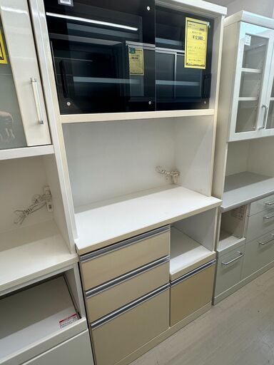 ジモティ来店特価!!　　レンジボード　ホワイト　　J-0615