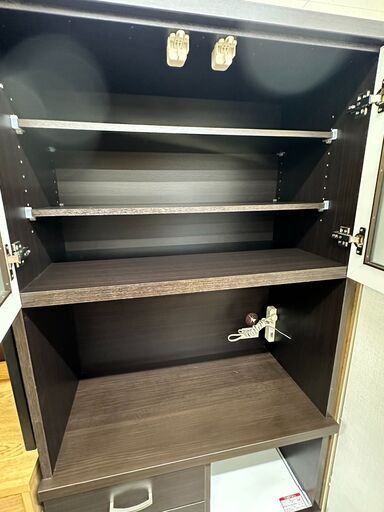 ジモティ来店特価!!　　食器棚　ニトリ　ダークブラウン　　J-0620 ジモティ来店特価!! 食器棚 ニトリ ダークブラウン J-0620