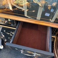 シノワズリ 花鳥図 チェスト キャビネット 収納 おしゃれ インテリア