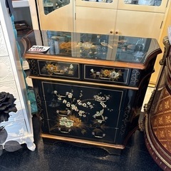 シノワズリ 花鳥図 チェスト キャビネット 収納 おしゃれ インテリア