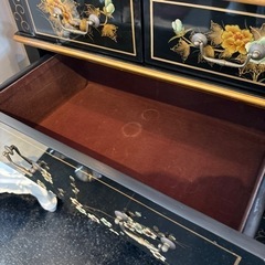 シノワズリ 花鳥図 チェスト キャビネット 収納 おしゃれ インテリア