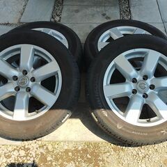 発送不可】日産 ｴｸｽﾄﾚｲﾙ 純正ﾎｲｰﾙ 17x6.5J 45 5穴 PCD114.3 バリ山215/
