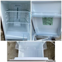 2016年製?Panasonic 2ドア冷蔵庫 NR-B149W-T型 マホガニーブラウン(0609k)