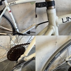 485(B)□岐阜発　△ TRINITY plus / ロードバイク / 2×7段変速 / 走行確認 / シートポストの固定金具欠品 / 防犯有り / 現状品　R6.5/15□