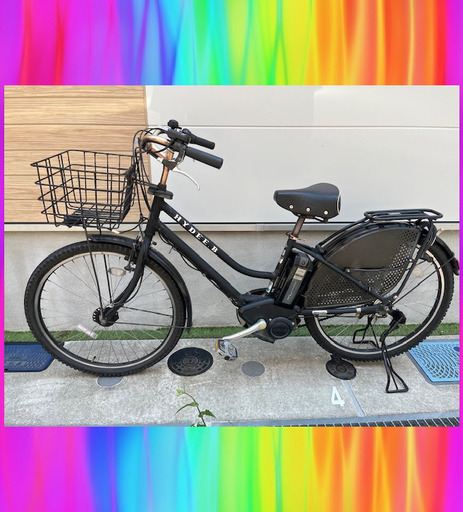 バッテリーほぼ新品！8.9Ahブリヂストン　ハイディー HYDEE.B　子供乗せ　電動自転車 　電動アシスト自転車　6143