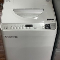 送料・設置込み可 洗濯乾燥機 5.5kg/3.5kg SHARP 2020年