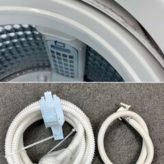 ㉓【税込み】アクア 7kg 全自動洗濯機 AQW-V7M ガラストップ 2021年製