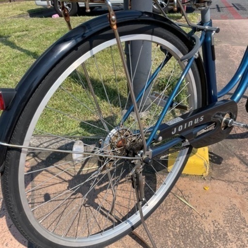 都内/千葉市引取】ママチャリ 27インチ自転車 鍵/オートライト付