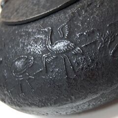 保管品 南部鉄器 鉄瓶 宝生堂 蓬来 幅21×奥18.5×高12cm 茶道具 元箱付き 札幌市 清田区 平岡 保管品 南部鉄器 鉄瓶 宝生堂 蓬来 幅21×奥18.5×高