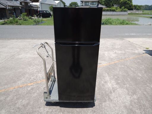 △Haier 冷凍冷蔵庫 JR-N130A ブラック 2019年製 2ドア 簡易清掃済み 動作品/管理0504