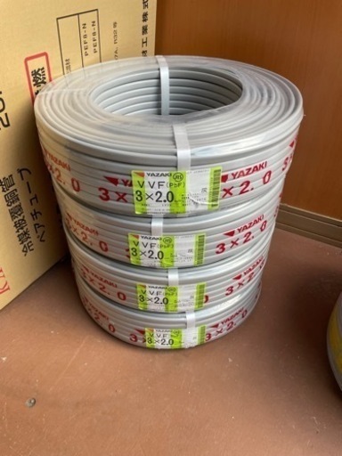 エアコン　電線　VVFケーブル　3×2.0