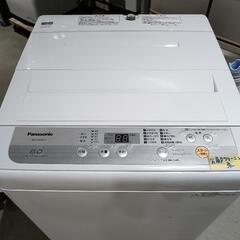 配送可【パナソニック】6K洗濯機★2018年製　分解クリーニング済/6ヶ月保証付　管理番号11406