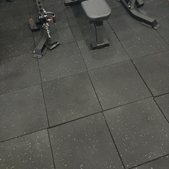 ジム　ラバーマット　50cm角　15mm厚　35枚 ジム ラバーマット 50cm角 15mm厚 35枚