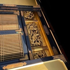 【浄土真宗大谷派御年代物大型金仏壇＋経机＋仏具フルセット】