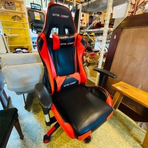 売約済み【武蔵小山店】  　GTRacing  ジーティーレーシング　デスクチェア　パソコンチェア　ゲームチェア　ゲーミングチェア　キャスターチェア　シリーズ　検　pc chair office with caster gaming  chair ハイバッグ　レーシングカー　シート