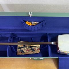美品　三味線　紫檀　全国送料無料　＃48173-4-008 糸島市内 送料無料】 美品 三味線 紫檀 ＃48173-4-008