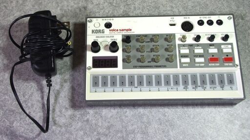 korg volca sample2　後継機種　コルグ　ヴォルカ　サンプラー　シーケンサー　初期化済　アダプター付