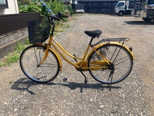 自転車 金色