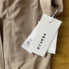 新品未使用タグ付[フレイ アイディー] トレンチジレワンピ レディース ベージュ ノースリーブ ロングワンピース