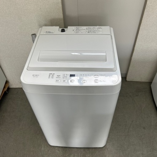 お買得☆美品☆高年式☆ヤマダRORO☆2023年製☆4.5kg☆ホワイト色☆激安洗濯機☆