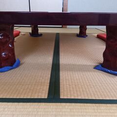 座敷机 （無垢材一枚板 天然木）