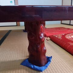 座敷机 （無垢材一枚板 天然木）