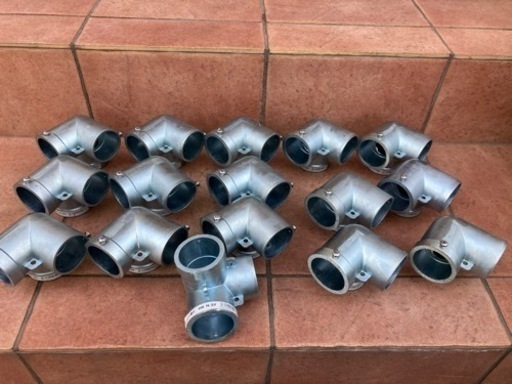 単管パイプとジョイントパーツ まとめて - ガーデニング 