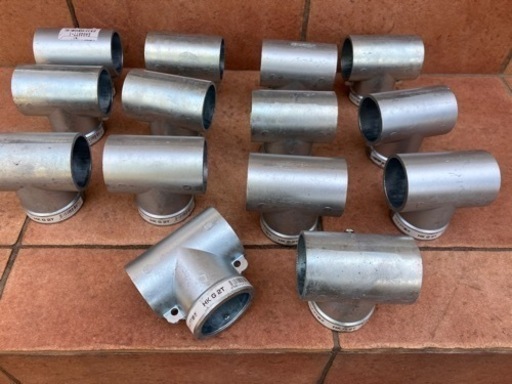 単管パイプとジョイントパーツ まとめて - ガーデニング 