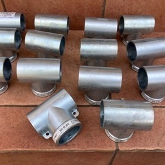 単管パイプとジョイントパーツ　まとめて