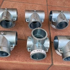 単管パイプとジョイントパーツ　まとめて