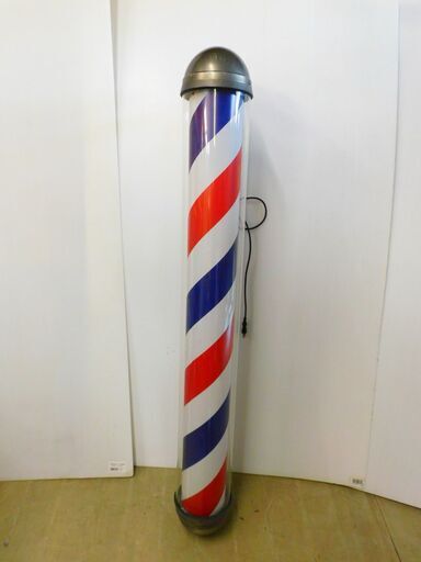 大阪サイン サインポール 8156 高さ約130cm 床屋 かけ看板 くるくる