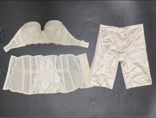 SQRE ブライダルインナー ブラジャー ウエストニッパー ガードル 3点セット SQRE ブライダルインナー ブラジャー ウエストニッパー ガードル 3点