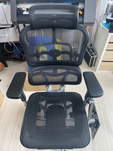 Ergohuman | Ergohuman PRO High Type Ottoman メッシュタイプ(Elastomeric Mesh) | KM-11 BK