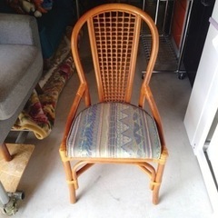 ● A) 風間 アジアン家具 Kazama ラタン 籐 製 椅子...