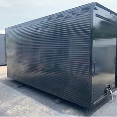 香取市】床ステンレス コンテナ 雨漏りあり (No.Y-398) 長さ約443cm×幅 