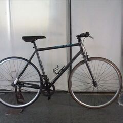 Ｄ581★15800円★整備済み スポーツ中古自転車 シュイン　RACER【クロスバイク　グレイ　54ｃｍ　シングル　】