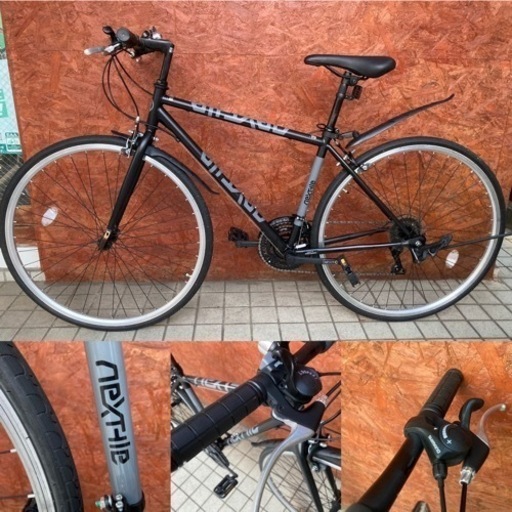 ブラック Fサスペンション付きスポーツ系自転車 モデル名不明 街乗り 通勤 通学 OTOMO NEXTYLE ブラック 街乗り、通勤・通学 完成車専門店 CYCLE