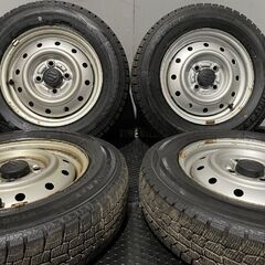 【DUNLOP WM02 145/80R13】スタッドレス【SUZUKI 純正スチールホイール 13インチ 4本 4J4HPCD100】21年製 バリ溝 アルト　(MTA723)クレジットカード QRコード決済可能 DUNLOP WM02 145/80R13】スタッドレス【SUZUKI 純正スチールホイール