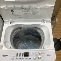 Hisense 2020年製5.5kg全自動洗濯機です！