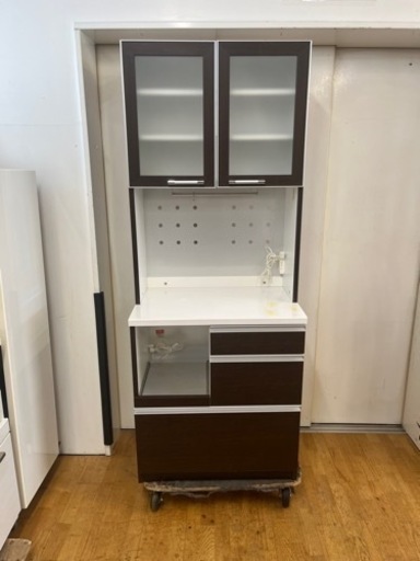 N652★ユーアイ製★レンジボード★カップボード★食器棚★幅770mm